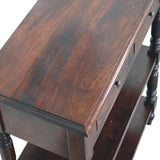 Artisan Furniture Turned legs Cherry Side Table - Artisan Furniture - Flyclothing LLC