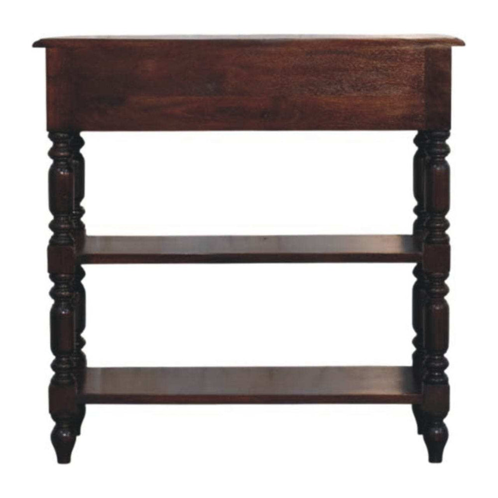 Artisan Furniture Turned legs Cherry Side Table - Artisan Furniture - Flyclothing LLC