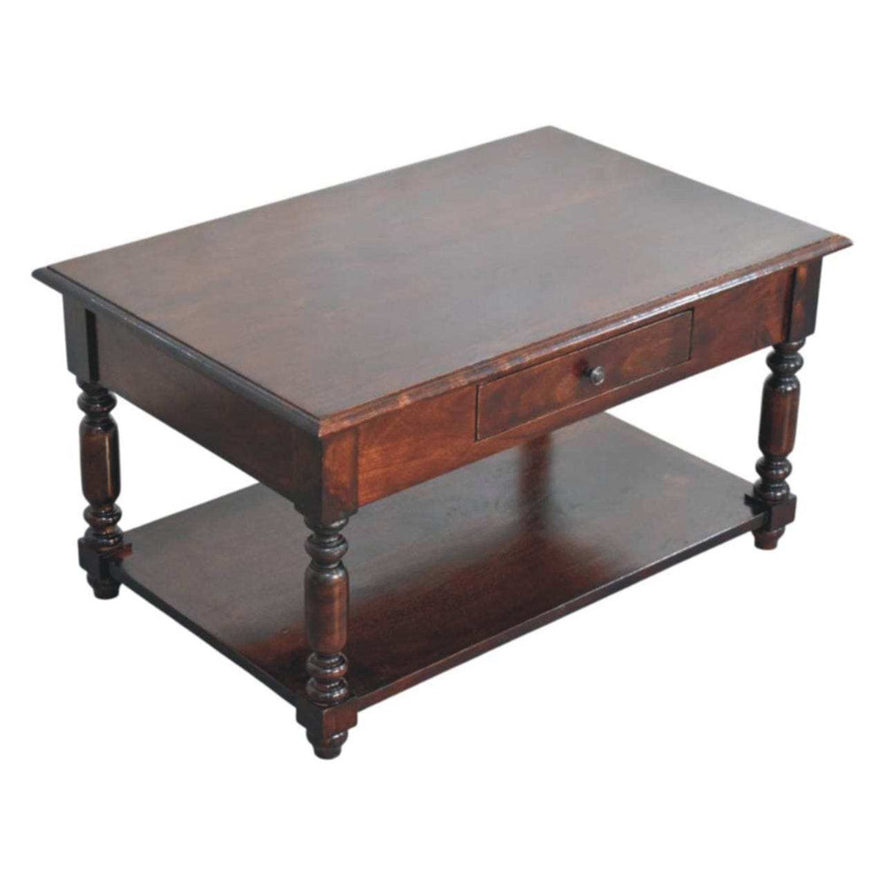 Artisan Furniture Turned Legs Cherry Console Table - Artisan Furniture - Flyclothing LLC
