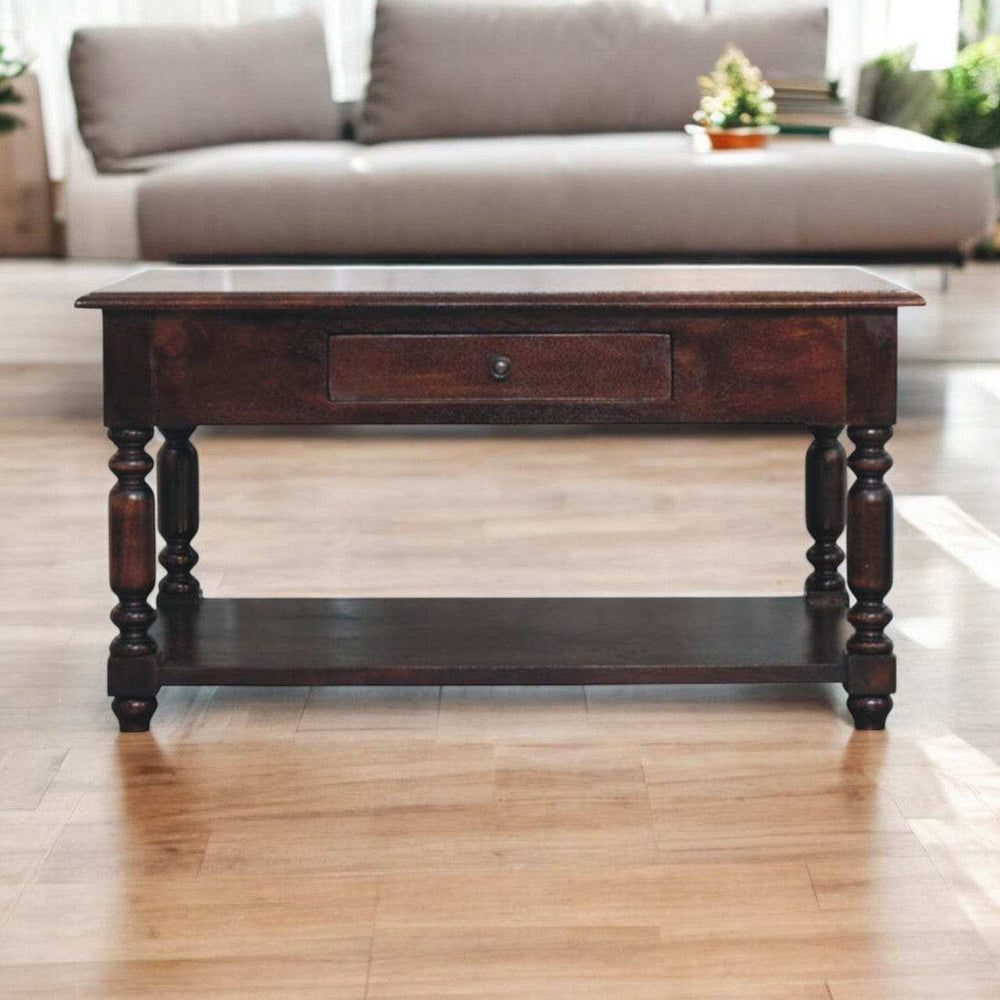 Artisan Furniture Turned Legs Cherry Console Table - Artisan Furniture - Flyclothing LLC