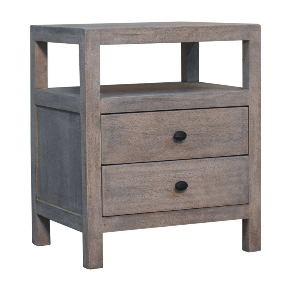Artisan Furniture Acid Wash 2 Drawer Open Bedside - Artisan Furniture - Flyclothing LLC