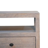 Artisan Furniture Acid Wash 2 Drawer Open Bedside - Artisan Furniture - Flyclothing LLC