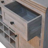 Acid Wash Wine Storage Unit - Artisan Furniture - Flyclothing LLC