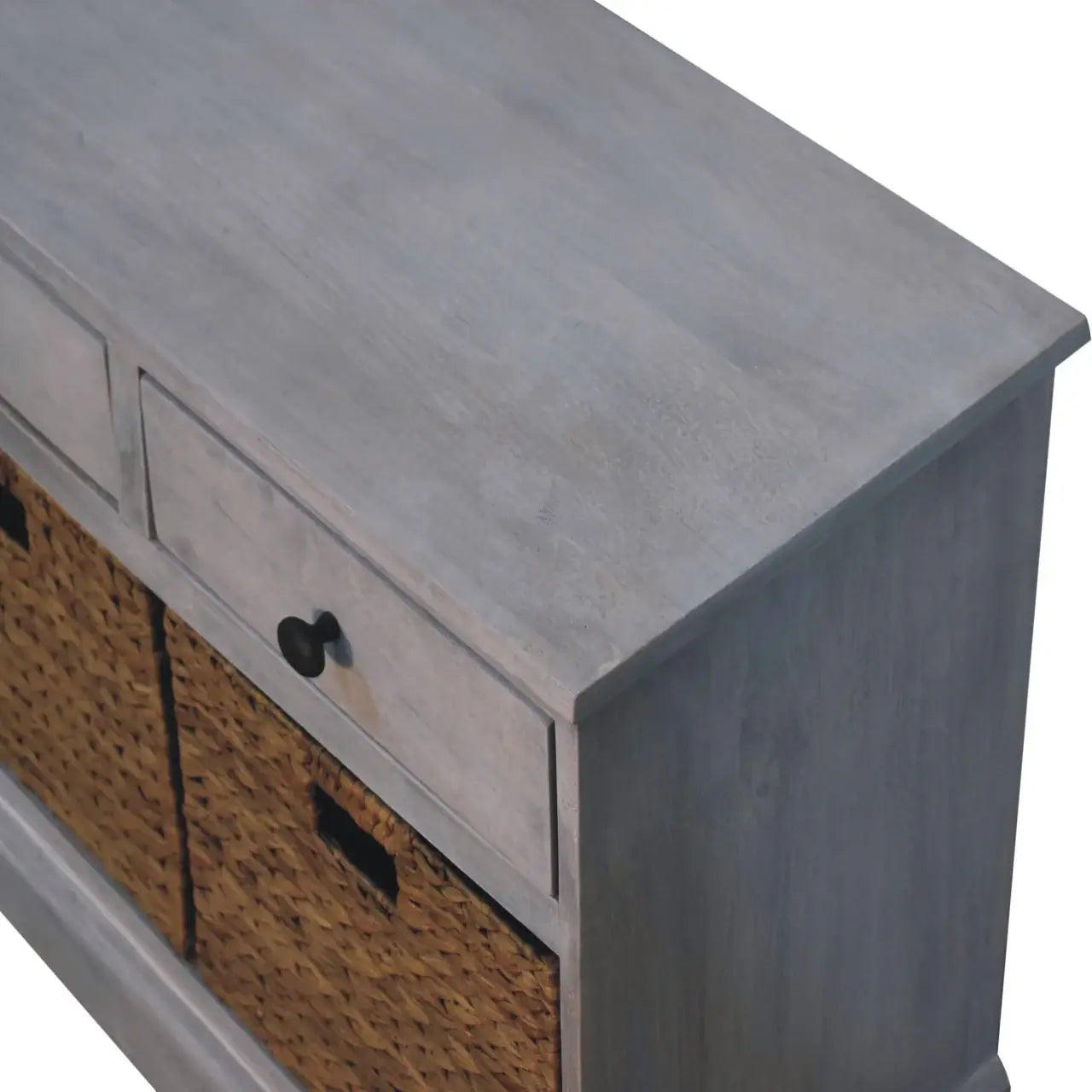 Acid Wash Basket Storage Cabinet - Artisan Furniture - Flyclothing LLC