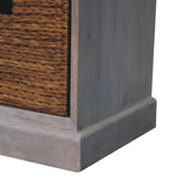 Acid Wash Basket Storage Cabinet - Artisan Furniture - Flyclothing LLC
