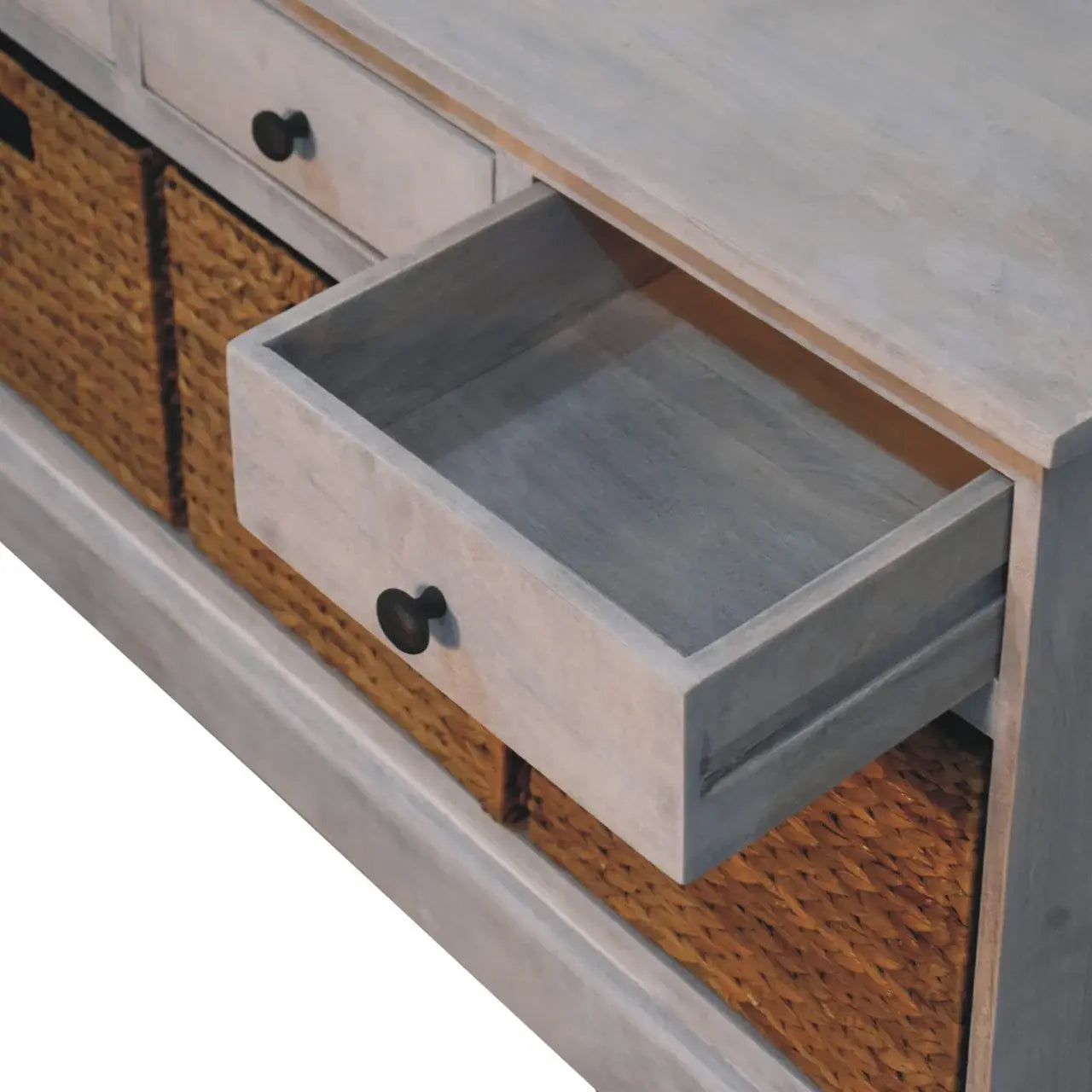 Acid Wash Basket Storage Cabinet - Artisan Furniture - Flyclothing LLC