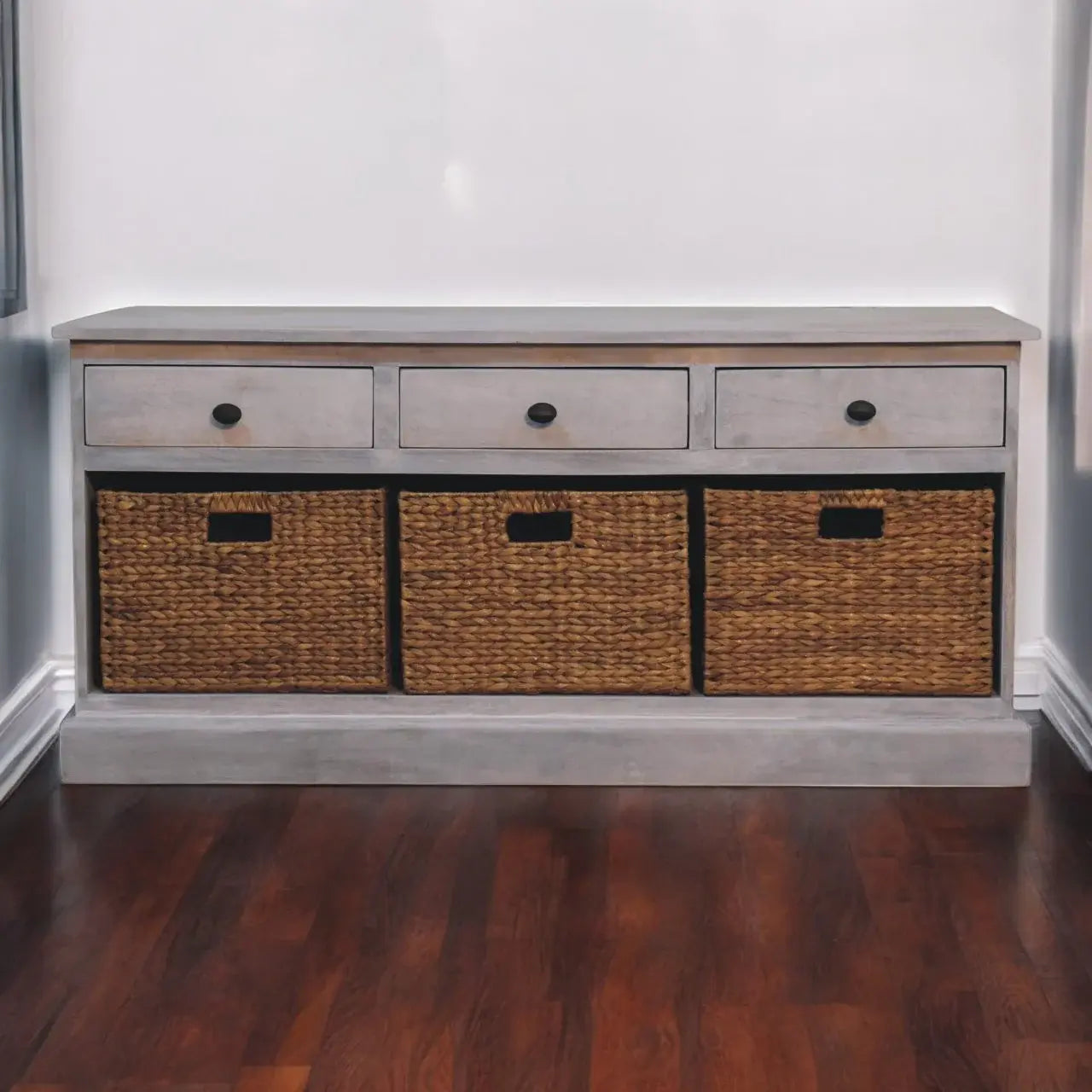 Acid Wash Basket Storage Cabinet - Artisan Furniture - Flyclothing LLC