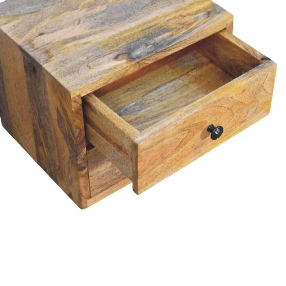 Artisan Furniture Solis 2-Drawer Oak-ish Wall Mounted Nightstand - Artisan Furniture - Flyclothing LLC