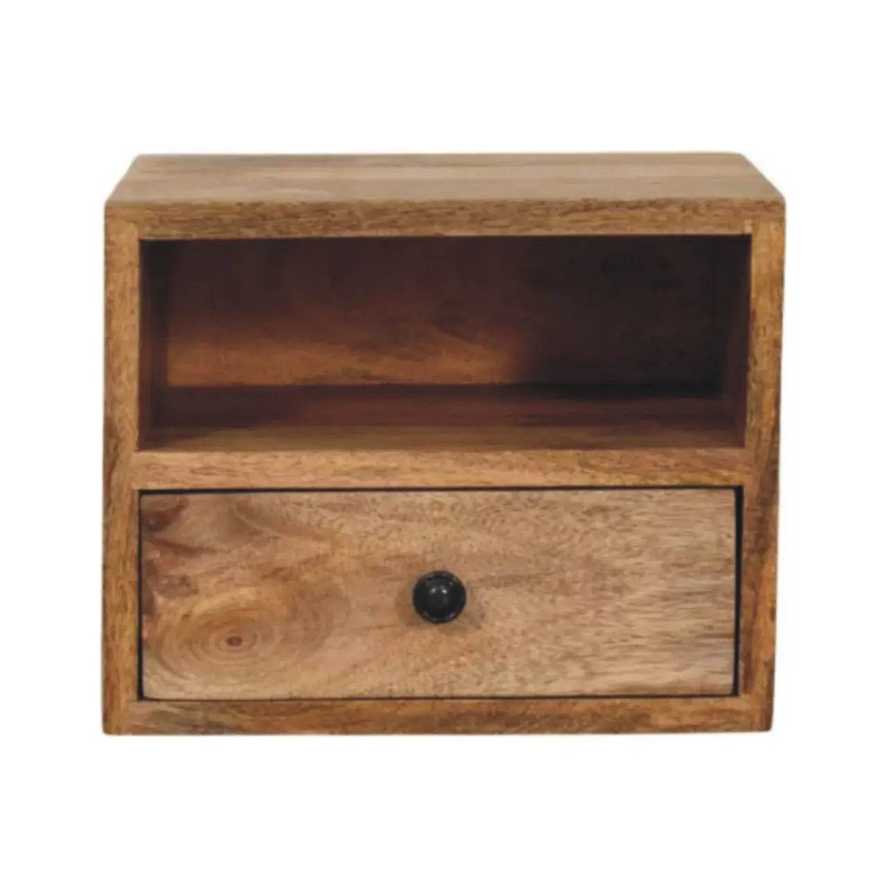 Artisan Furniture Solis 1-Drawer Oak-ish Wall Mounted Nightstand - Artisan Furniture - Flyclothing LLC