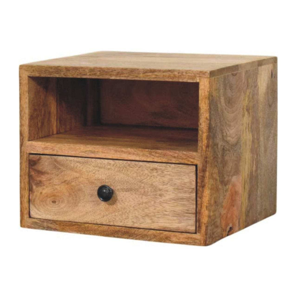 Artisan Furniture Solis 1-Drawer Oak-ish Wall Mounted Nightstand - Artisan Furniture - Flyclothing LLC