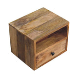 Artisan Furniture Solis 1-Drawer Oak-ish Wall Mounted Nightstand - Artisan Furniture - Flyclothing LLC
