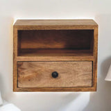 Artisan Furniture Solis 1-Drawer Oak-ish Wall Mounted Nightstand - Artisan Furniture - Flyclothing LLC