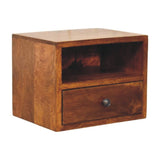 Artisan Furniture Solis 1-Drawer Chestnut Wall Mounted Nightstand - Artisan Furniture