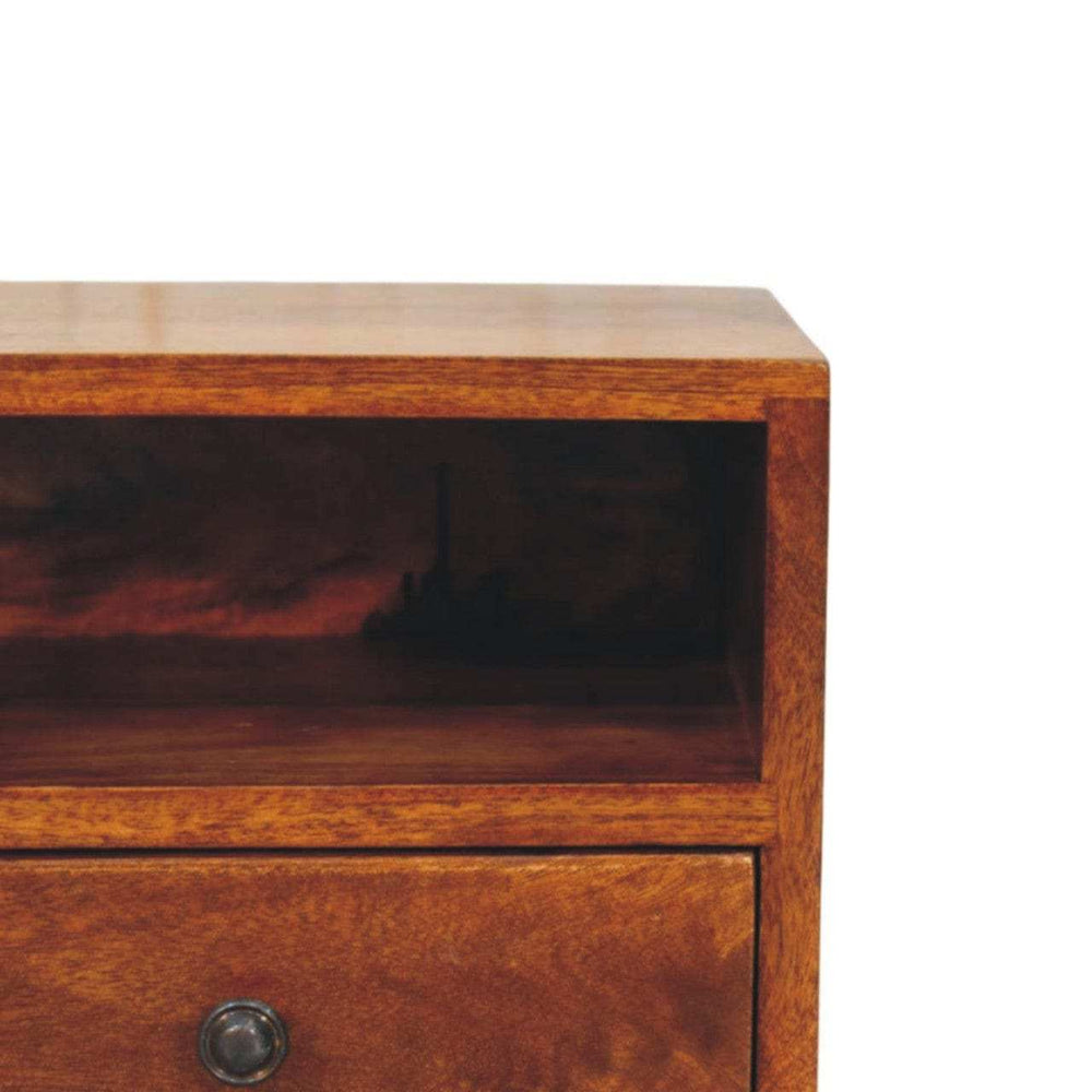 Artisan Furniture Solis 1-Drawer Chestnut Wall Mounted Nightstand - Artisan Furniture - Flyclothing LLC
