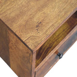 Artisan Furniture Solis 1-Drawer Chestnut Wall Mounted Nightstand - Artisan Furniture - Flyclothing LLC