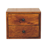 Artisan Furniture Solis 2-Drawer Chestnut Wall Mounted Nightstand - Artisan Furniture - Flyclothing LLC