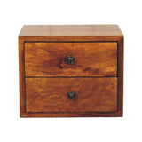 Artisan Furniture Solis 2-Drawer Chestnut Wall Mounted Nightstand - Artisan Furniture - Flyclothing LLC