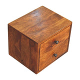 Artisan Furniture Solis 2-Drawer Chestnut Wall Mounted Nightstand - Artisan Furniture - Flyclothing LLC