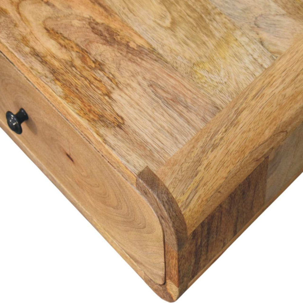 Avora Wall-Mounted Oak-ish 1 Drawer Nightstand - Artisan Furniture - Flyclothing LLC