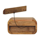 Avora Mini Wall-Mounted Oak-ish 1 Drawer Nightstand - Artisan Furniture - Flyclothing LLC