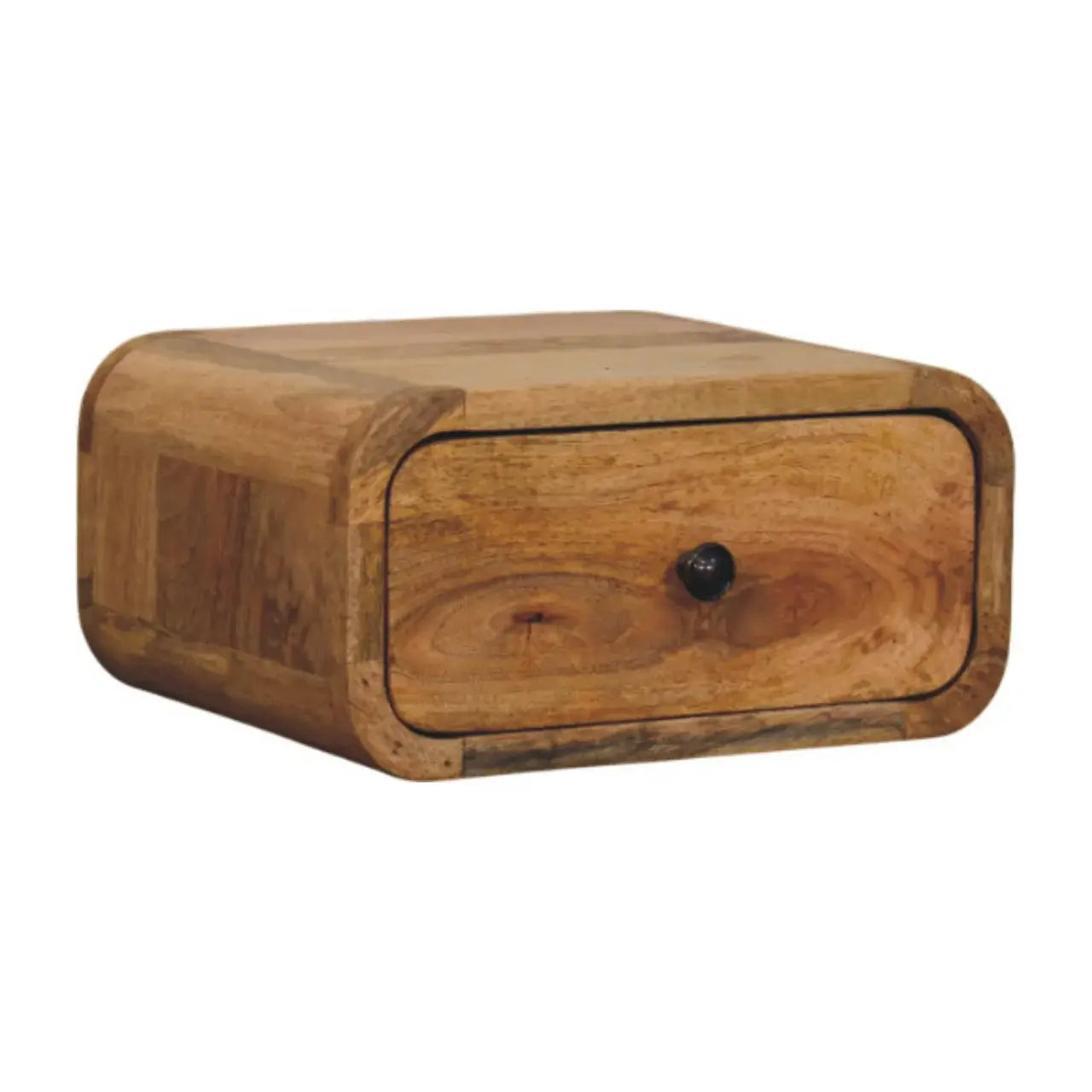 Avora Mini Wall-Mounted Oak-ish 1 Drawer Nightstand - Artisan Furniture - Flyclothing LLC