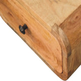 Avora Mini Wall-Mounted Oak-ish 1 Drawer Nightstand - Artisan Furniture - Flyclothing LLC