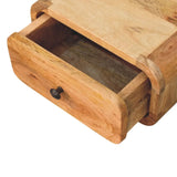 Avora Mini Wall-Mounted Oak-ish 1 Drawer Nightstand - Artisan Furniture - Flyclothing LLC