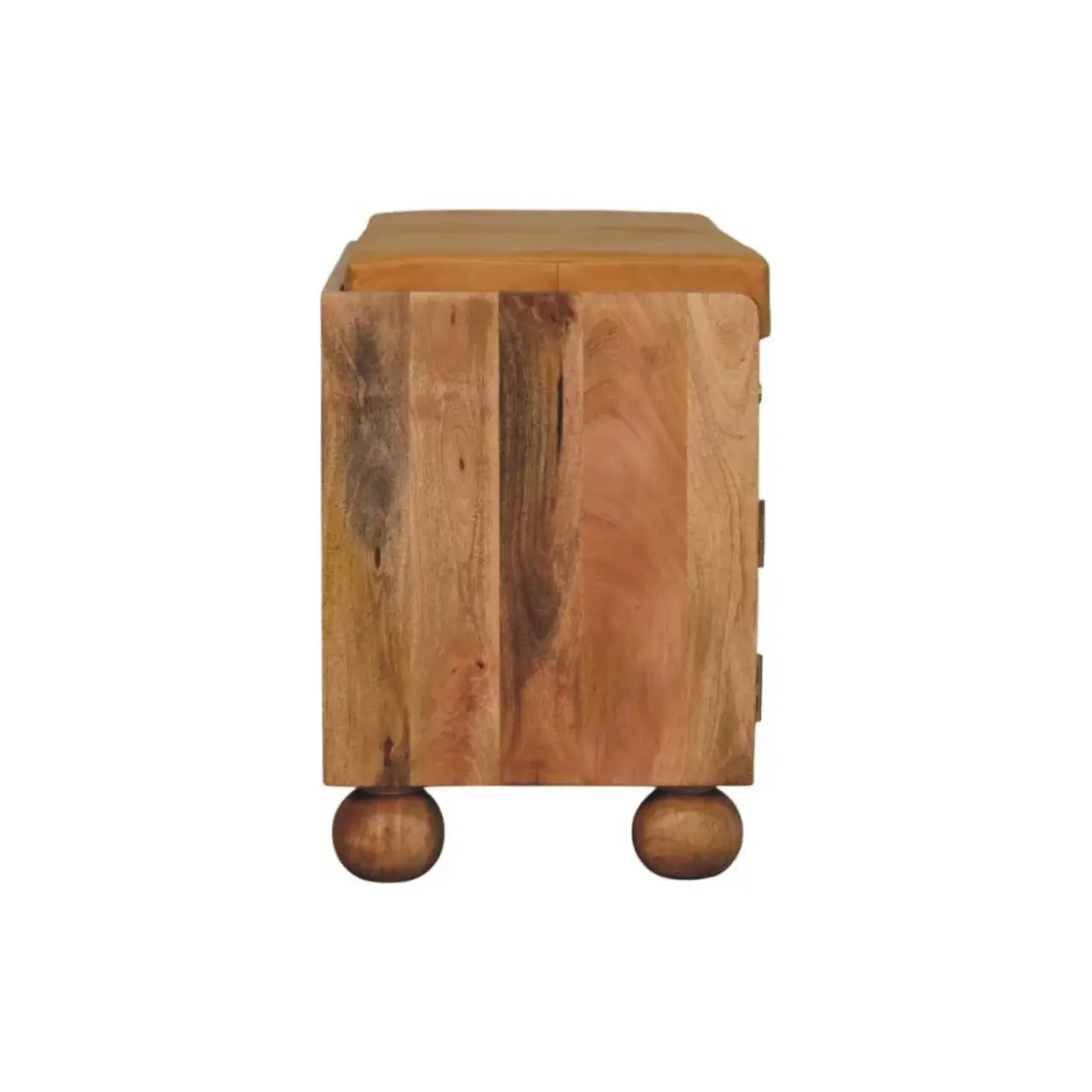 Shutter Oak-ish Shoe Rack with 2 drawers - Artisan Furniture - Flyclothing LLC