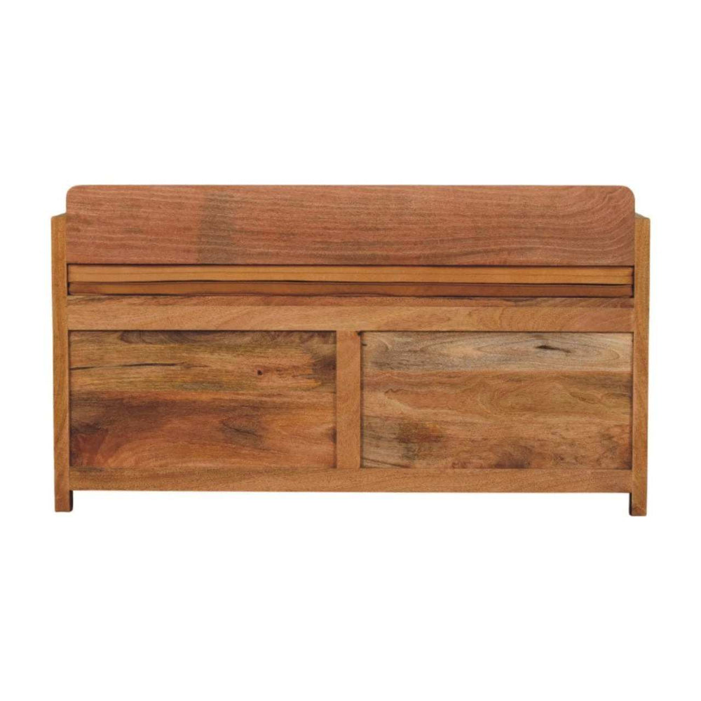 Oxford Oak-ish 2 Drawer Storage Bench - Artisan Furniture - Flyclothing LLC