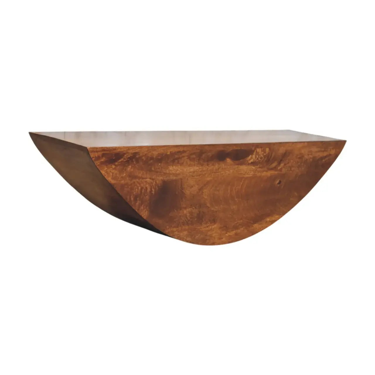 Crescent Floating Wall Shelf - Artisan Furniture - Flyclothing LLC