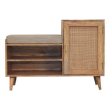 Larissa 2 slot Oak-ish Bench Unit - Artisan Furniture - Flyclothing LLC