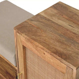 Larissa 2 slot Oak-ish Bench Unit - Artisan Furniture - Flyclothing LLC
