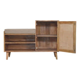 Larissa 2 slot Oak-ish Bench Unit - Artisan Furniture - Flyclothing LLC