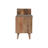 Larissa 2 slot Oak-ish Bench Unit - Artisan Furniture - Flyclothing LLC