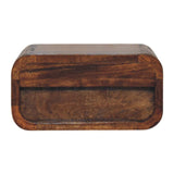 Avora Mini Wall-Mounted Chestnut 1 Drawer Nightstand - Artisan Furniture - Flyclothing LLC