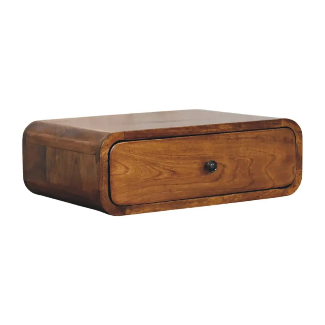 Avora Wall-Mounted Honey Caramel 1 Drawer Nightstand - Artisan Furniture - Flyclothing LLC