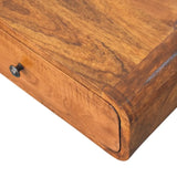 Avora Wall-Mounted Honey Caramel 1 Drawer Nightstand - Artisan Furniture - Flyclothing LLC