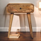 Avora Oak-ish Nightstand with 1 drawer - Artisan Furniture - Flyclothing LLC