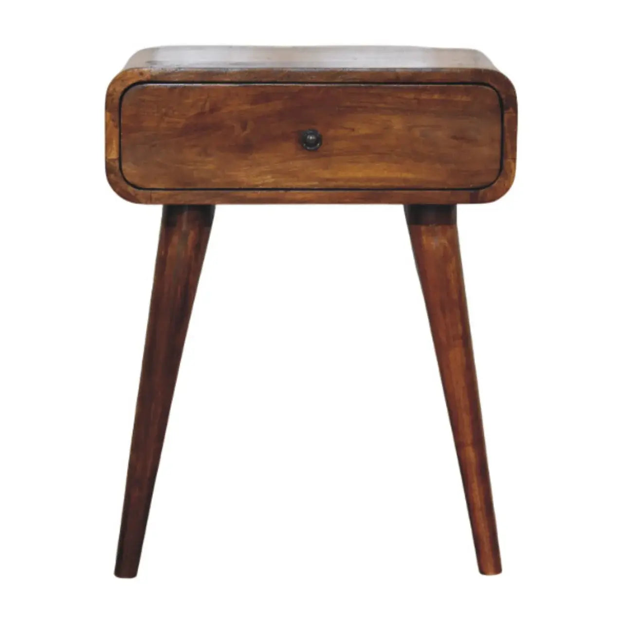 Avora Chestnut Nightstand with 1 drawer - Artisan Furniture - Flyclothing LLC