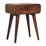 Avora Chestnut Nightstand with 1 drawer - Artisan Furniture - Flyclothing LLC