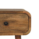 Avora Mini Oak-ish Nightstand with 1 drawer - Artisan Furniture - Flyclothing LLC