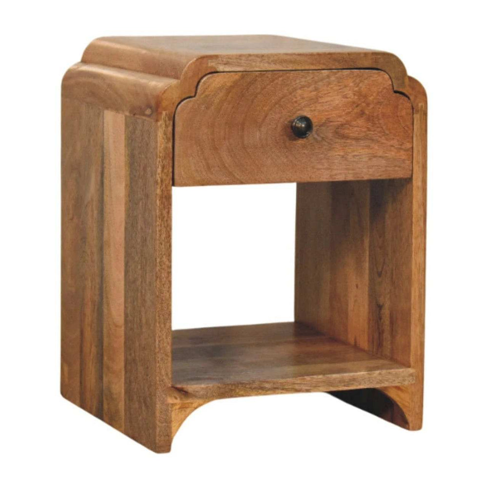 Avora Mini Chestnut Nightstand with 1 drawer - Artisan Furniture - Flyclothing LLC