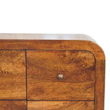 Darcy 3 over 3 Drawer Chest in Chestnut Finish - Artisan Furniture - Flyclothing LLC