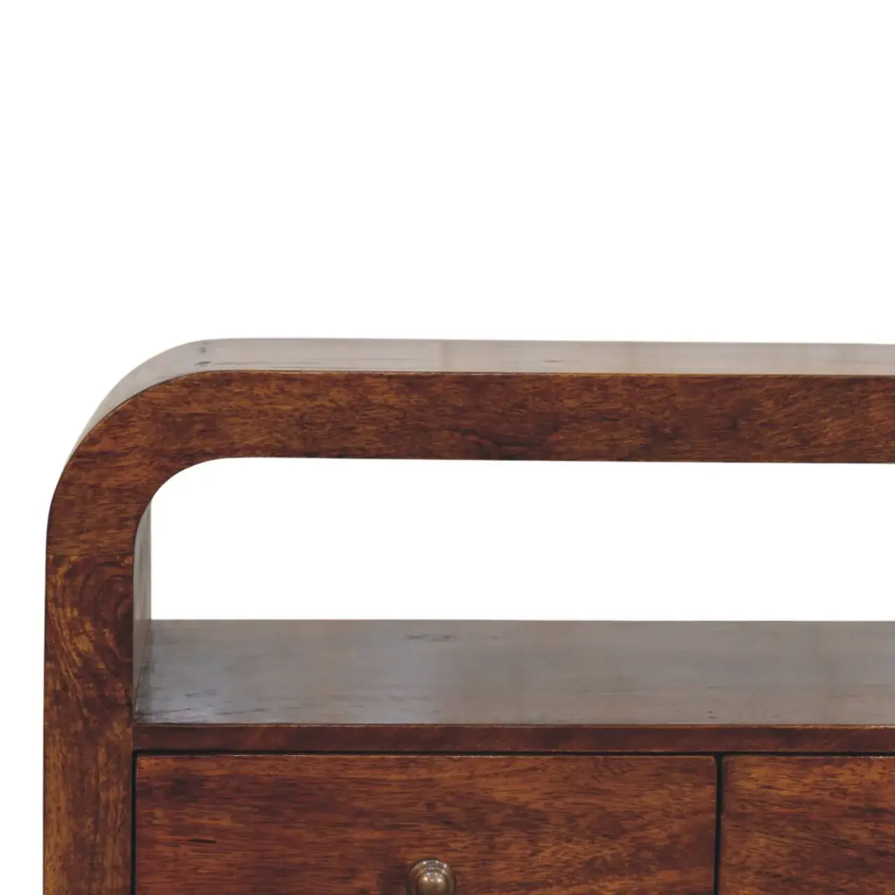 Darcy 3 drawer Open Shelf Chestnut Media unit - Artisan Furniture - Flyclothing LLC