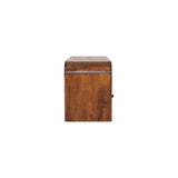 Darcy 3 drawer Open Shelf Chestnut Media unit - Artisan Furniture - Flyclothing LLC