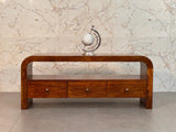 Darcy 3 drawer Open Shelf Chestnut Media unit - Artisan Furniture - Flyclothing LLC