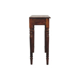 Turned Legs 3 Drawer Chestnut Console - Artisan Furniture - Flyclothing LLC