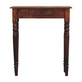 Turned Legs 1 Drawer Chestnut Console - Artisan Furniture - Flyclothing LLC