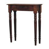 Turned Legs 1 Drawer Chestnut Console - Artisan Furniture - Flyclothing LLC