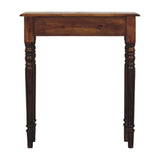 Turned Legs 1 Drawer Chestnut Console - Artisan Furniture - Flyclothing LLC